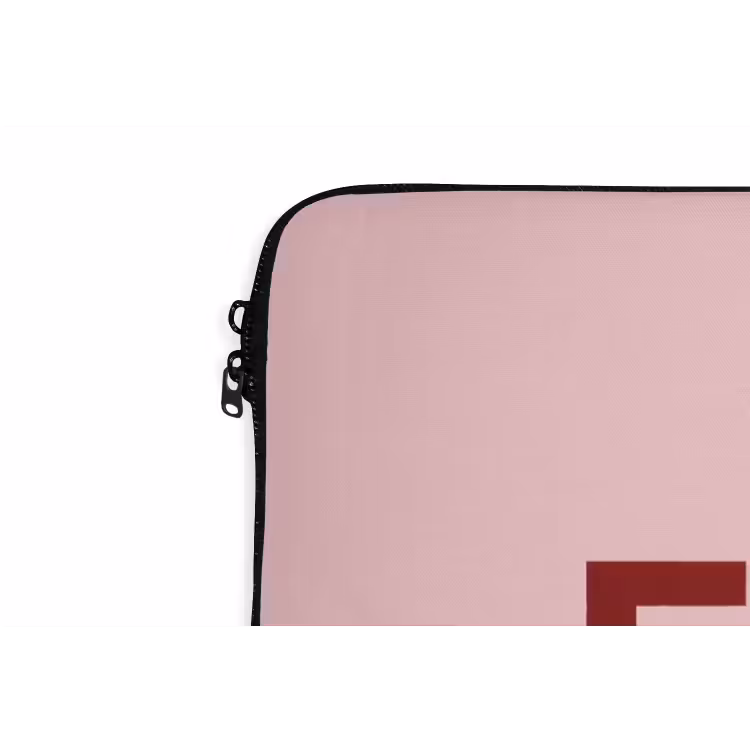 Statement - Krachtig - Roze laptophoes neopreen klein -detail