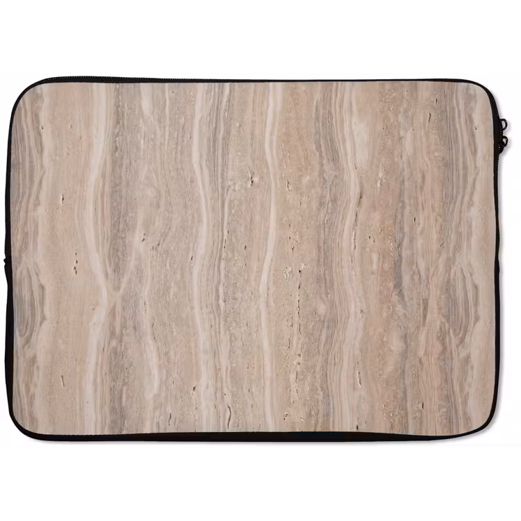 Steen - Patroon - Textuur - Natuurlijk - Beige laptophoes neopreen klein -zkaufland3dotto