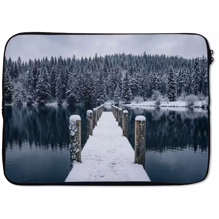 Steiger - Meer - Sneeuw - Bergen - Rustgevend laptophoes neopreen klein -zkaufland3dotto