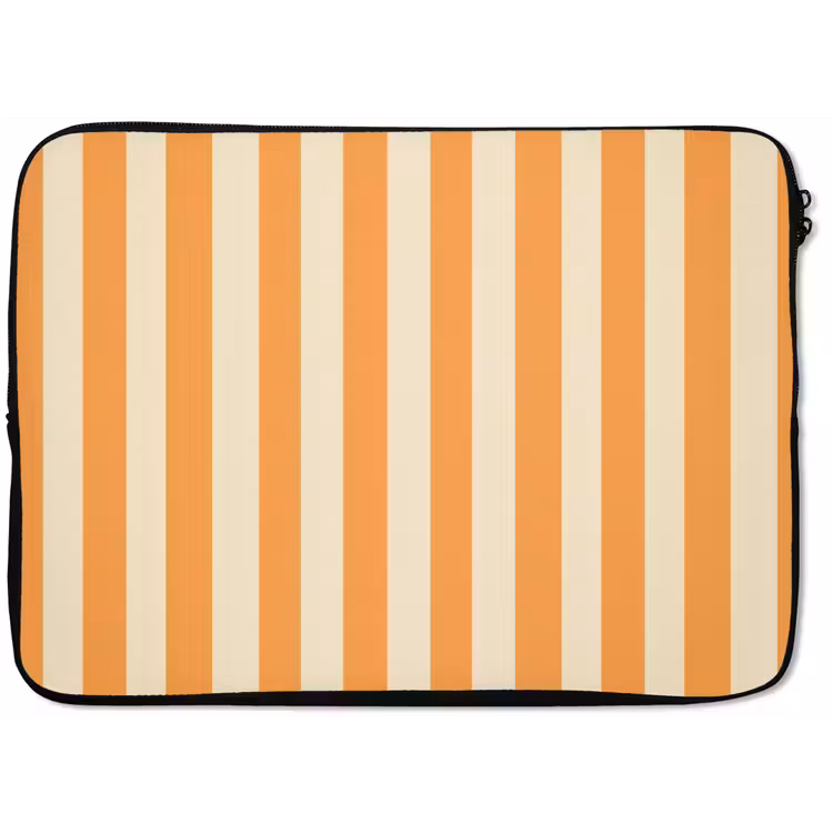 Strepen - Patroon - Oranje laptophoes neopreen klein 279 -zkaufland3dotto