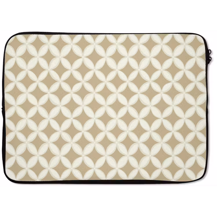 Symmetrisch - Motief - Beige laptophoes neopreen klein 279 -zkaufland3dotto