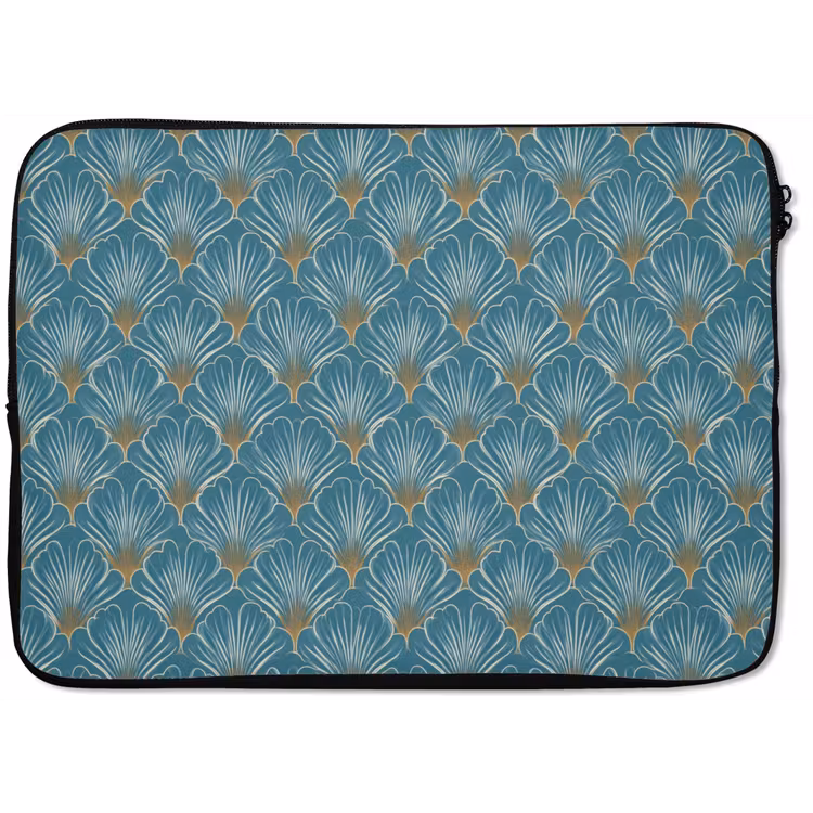 Symmetrisch - Patroon - Blauw laptophoes neopreen klein 279 -zkaufland3dotto