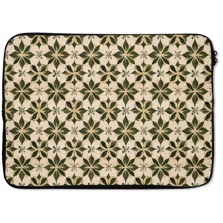 Tegel - Dessin - Groen laptophoes neopreen klein 279 -zkaufland3dotto