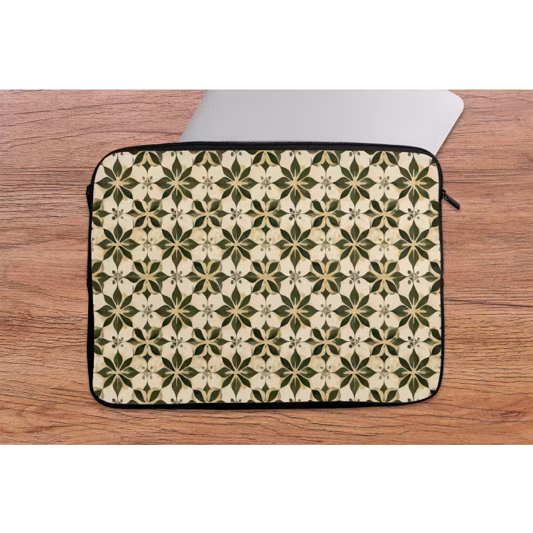 Tegel - Dessin - Groen laptophoes neopreen klein 279 -tafel