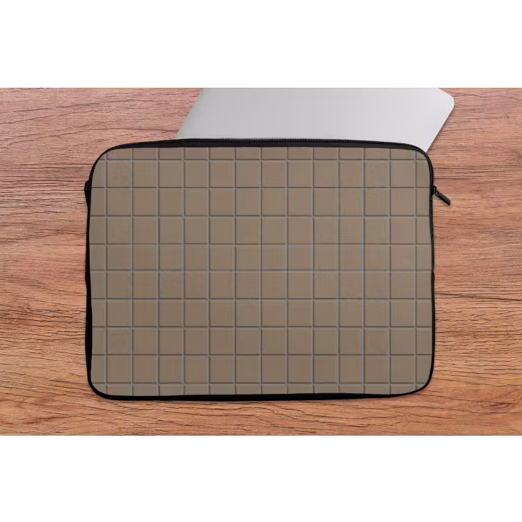 Tegel - Patroon - Taupe laptophoes neopreen klein 279 -tafel