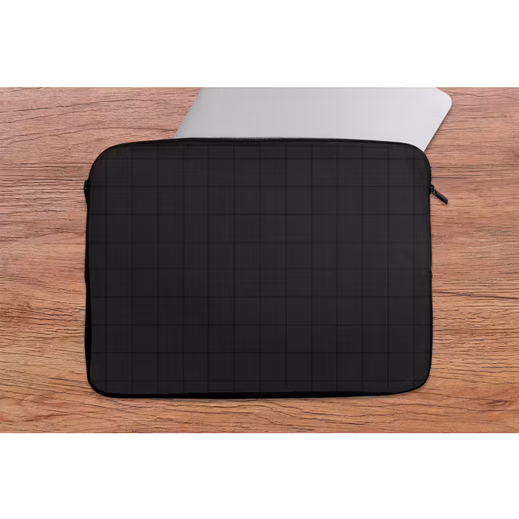Tegels - Patroon - Mat - Zwart laptophoes neopreen klein 279 -tafel