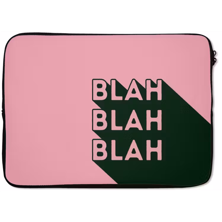 Tekst - Grafisch - Groen - Schaduw laptophoes neopreen klein -zkaufland3dotto