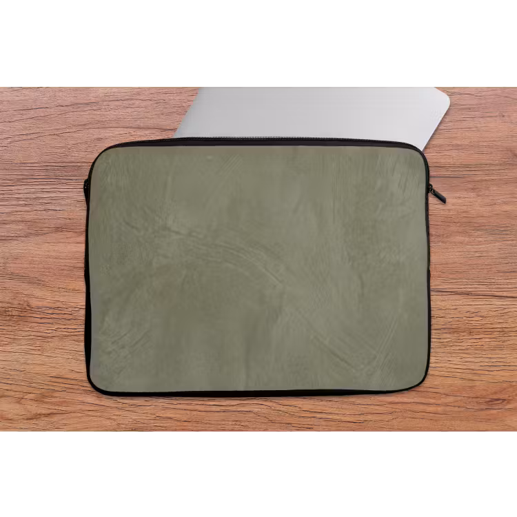 Textuur - Betonlook - Achtergrond - Modern - Groen laptophoes neopreen klein -tafel