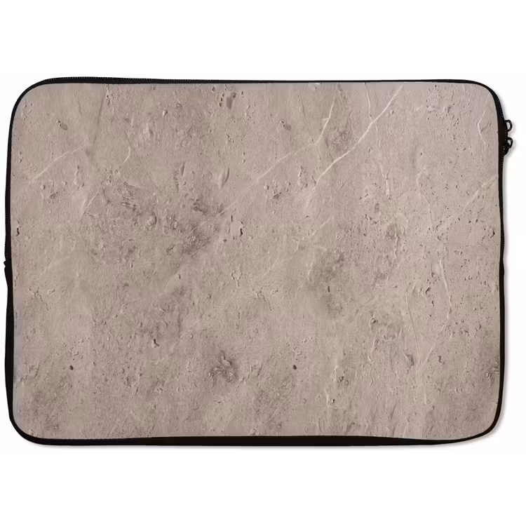 Textuur - Steen - Patroon - Rustiek - Beige laptophoes neopreen klein -zkaufland3dotto