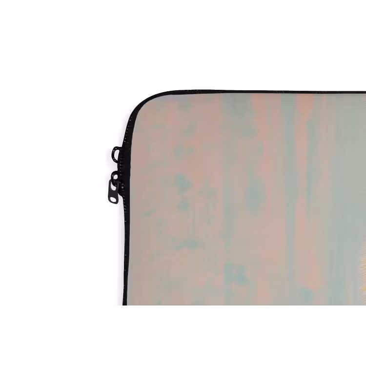 Tijger - Strik - Jasje - Roze laptophoes neopreen klein -detail