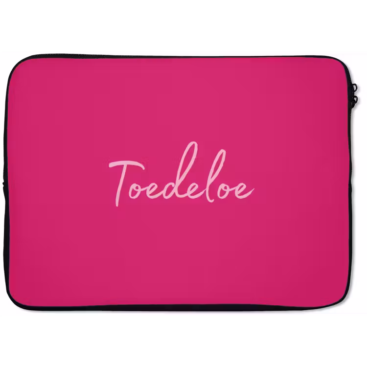 Toedeloe - Roze laptophoes neopreen klein -zkaufland3dotto