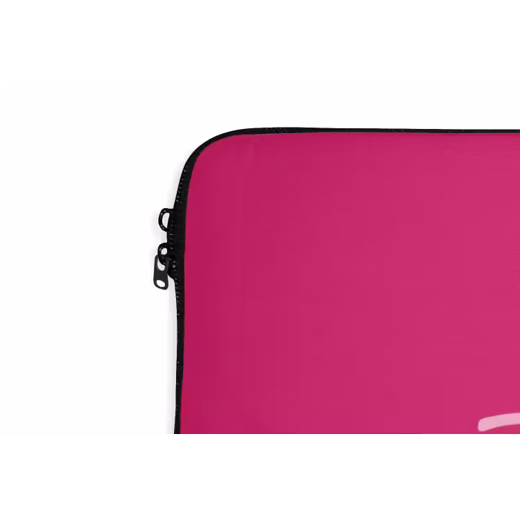 Toedeloe - Roze laptophoes neopreen klein -detail
