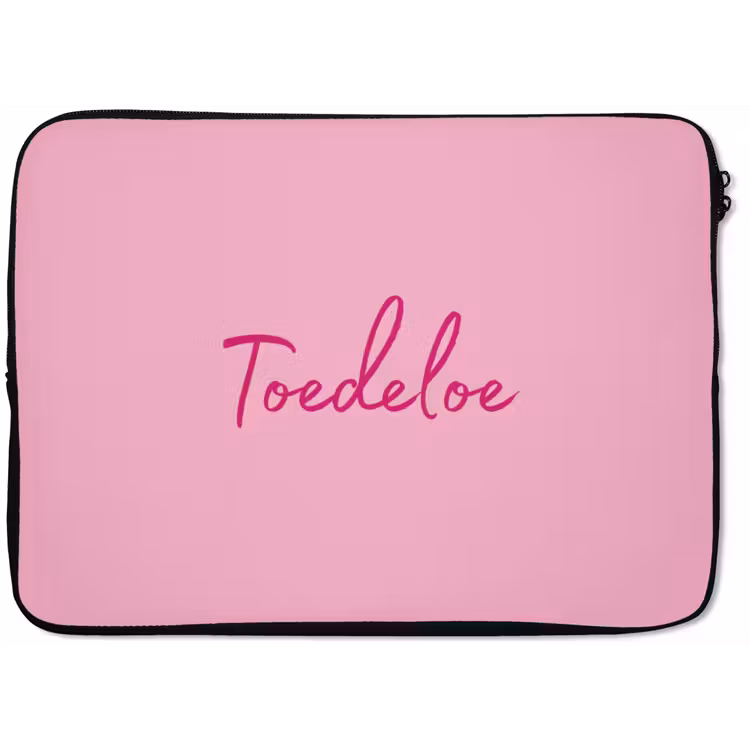 Toedeloe - Roze - Minimalistisch laptophoes neopreen klein -zkaufland3dotto
