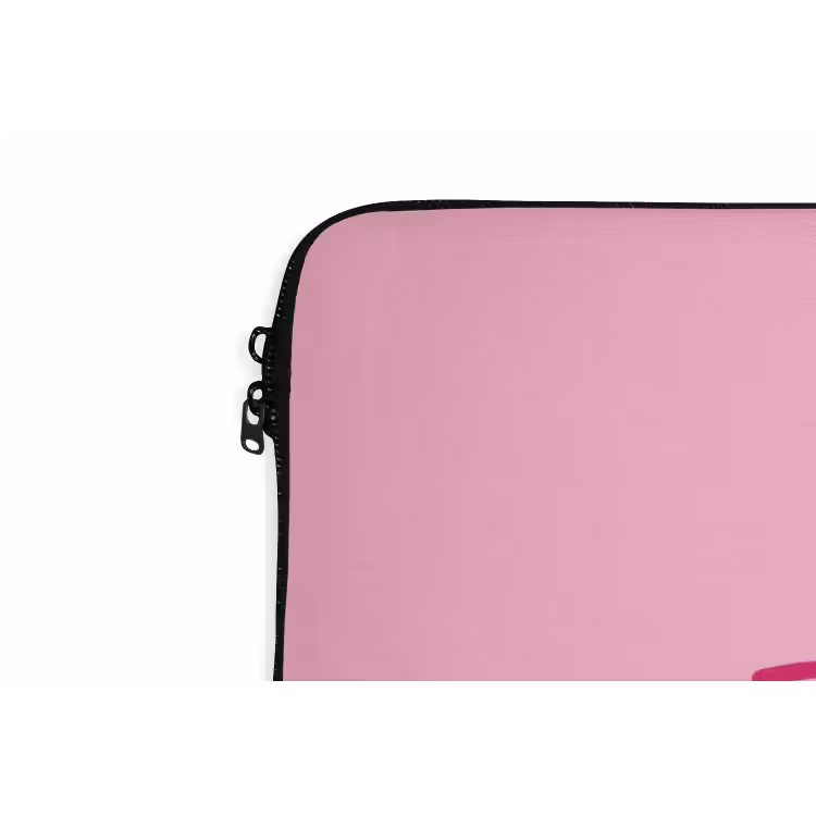 Toedeloe - Roze - Minimalistisch laptophoes neopreen klein -detail