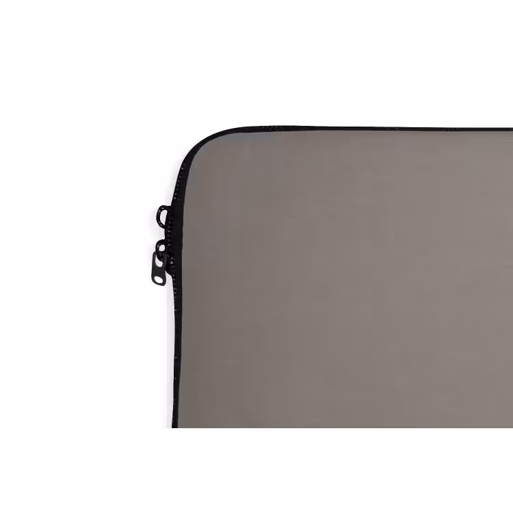 Uil - Bruin - Wit laptophoes neopreen klein -detail