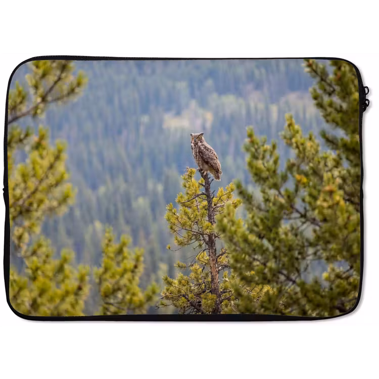 Uil - Oehoe - Bomen - Natuur laptophoes neopreen klein -zkaufland3dotto