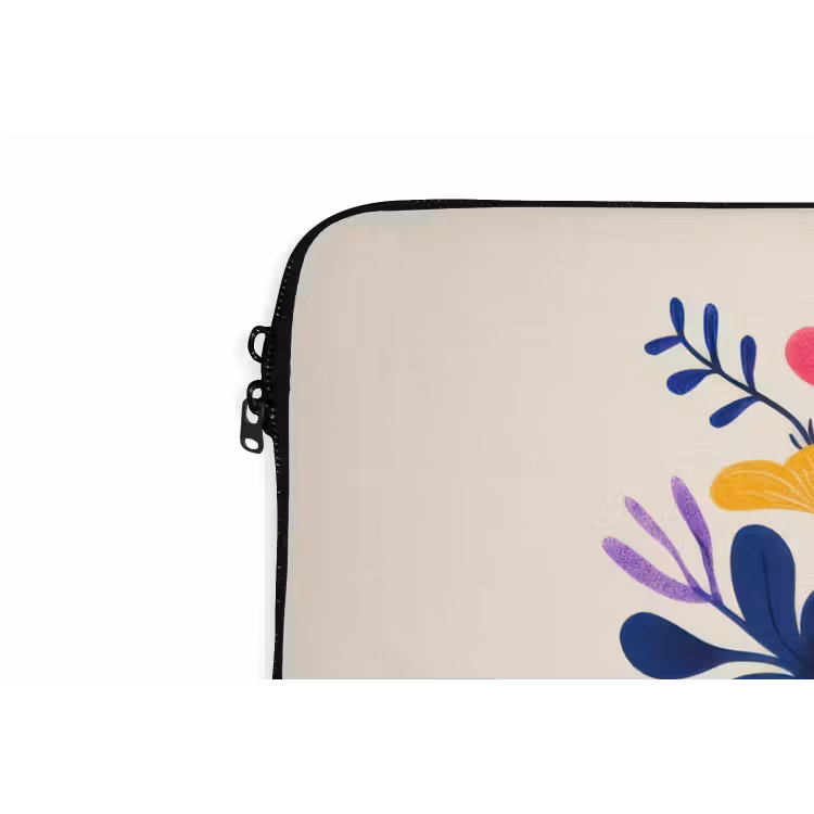 Vaas - Bloemen - Boeket laptophoes neopreen klein -detail