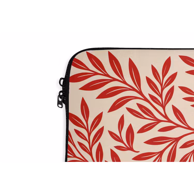 Vaas - Planten - Decoratie - Abstract - Rood laptophoes neopreen klein -detail