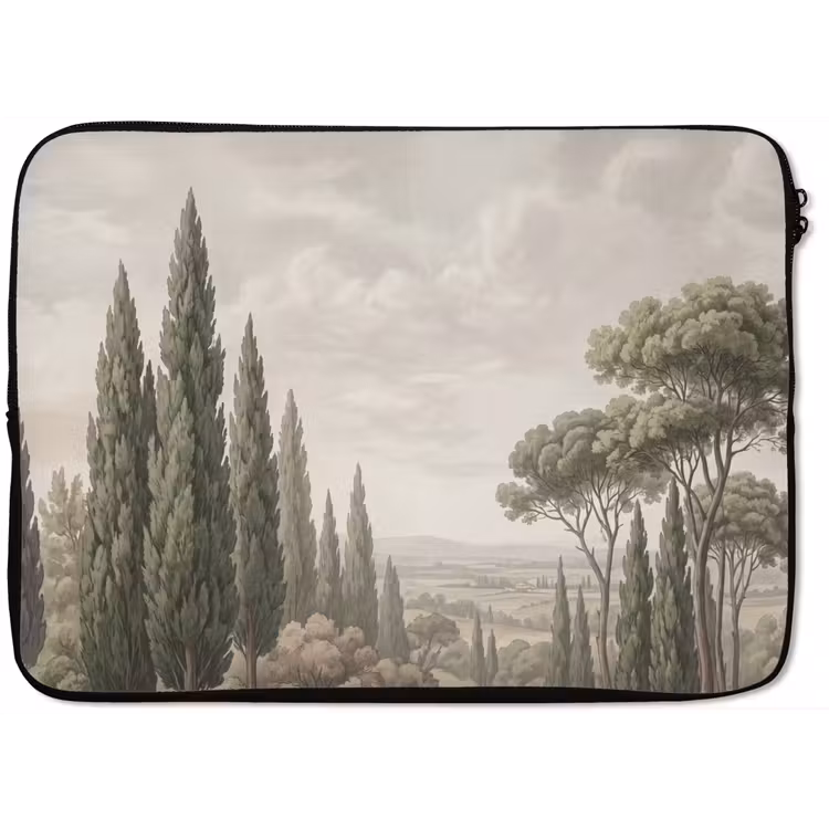 Vallei - Bos - Natuur - Groen laptophoes neopreen klein -zkaufland3dotto