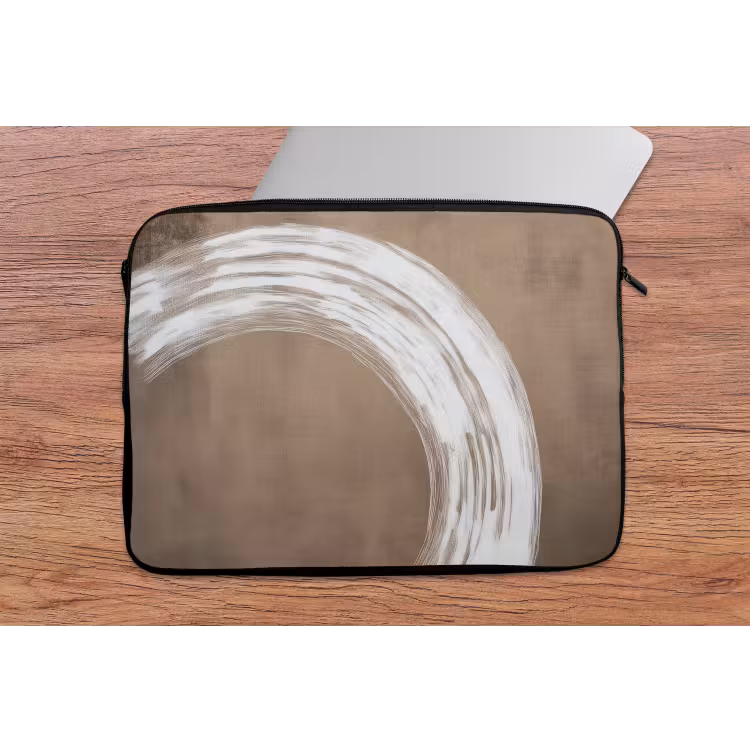 Verf - Bruin - Japandi laptophoes neopreen klein -tafel