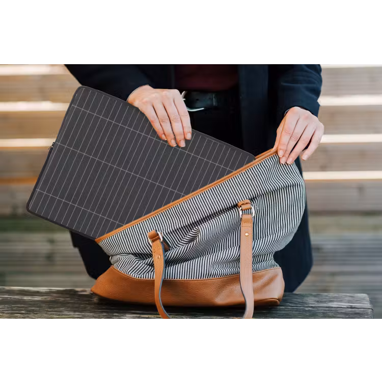 Verticaal - Wandtegel - Donkergrijs laptophoes neopreen klein 279 -tas