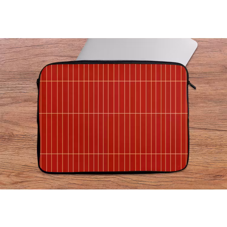 Verticaal - Wandtegel - Helderrood laptophoes neopreen klein 279 -tafel