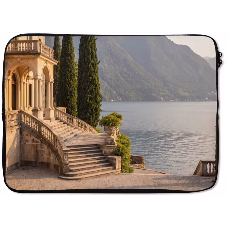Laptophoes Villa - water -trappen - Villa - water -trappen laptophoes neopreen klein