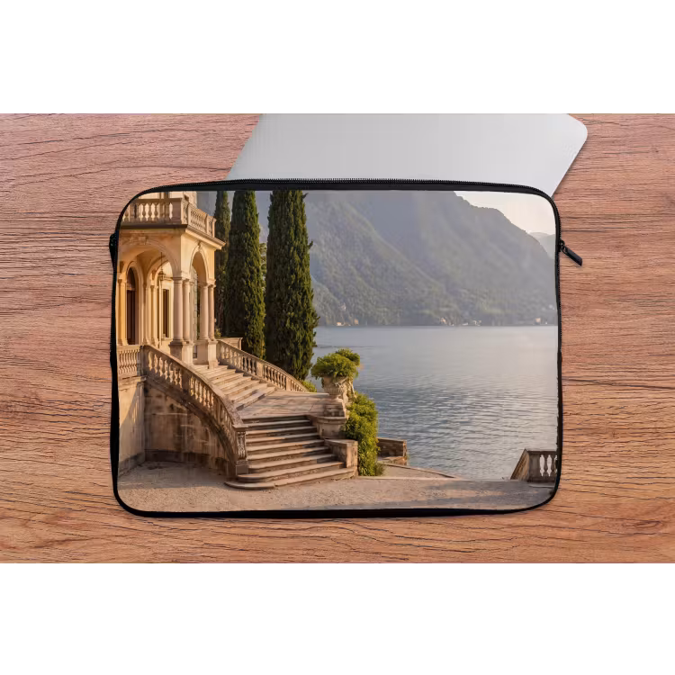 Laptophoes Villa - water -trappen - Villa - water -trappen laptophoes neopreen klein