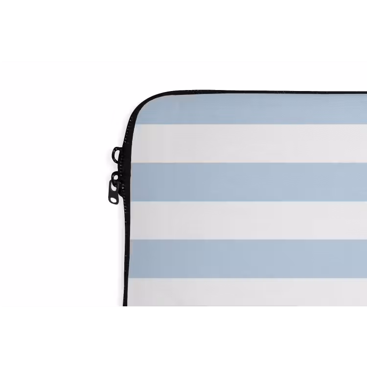 Vis - Oceaan - Illustratie - Blauw - Strepen laptophoes neopreen klein -detail