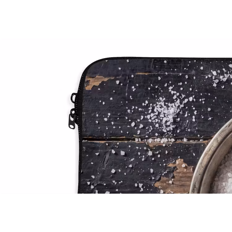 Laptophoes Vis - Zout - Eten - Vis - Zout - Eten laptophoes neopreen klein