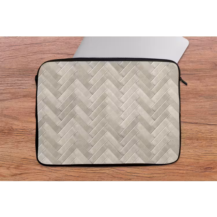 Visgraat - Wandtegel - Beige laptophoes neopreen klein 279 -tafel