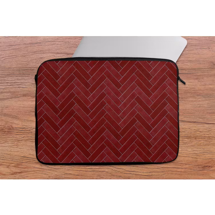 Visgraat - Wandtegel - Bordeaux - Rood laptophoes neopreen klein 279 -tafel