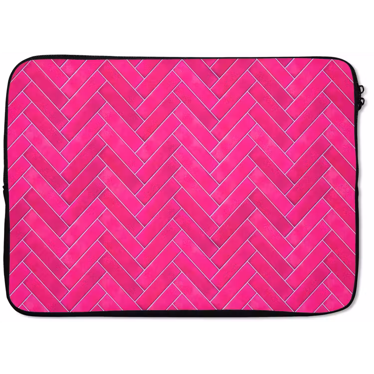 Visgraat - Wandtegel - Fuchsia - Roze laptophoes neopreen klein 279 -zkaufland3dotto