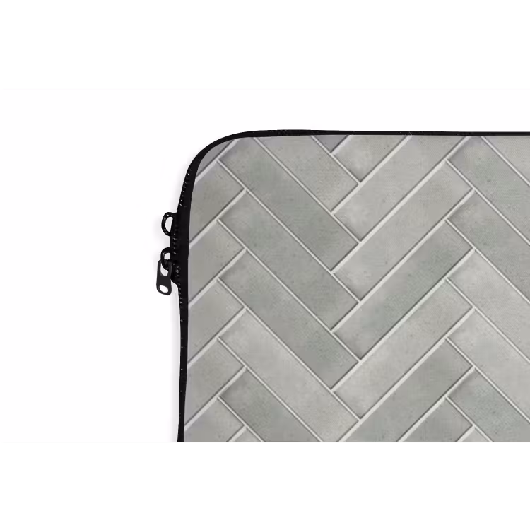 Visgraat - Wandtegel - Grijs laptophoes neopreen klein 279 -detail