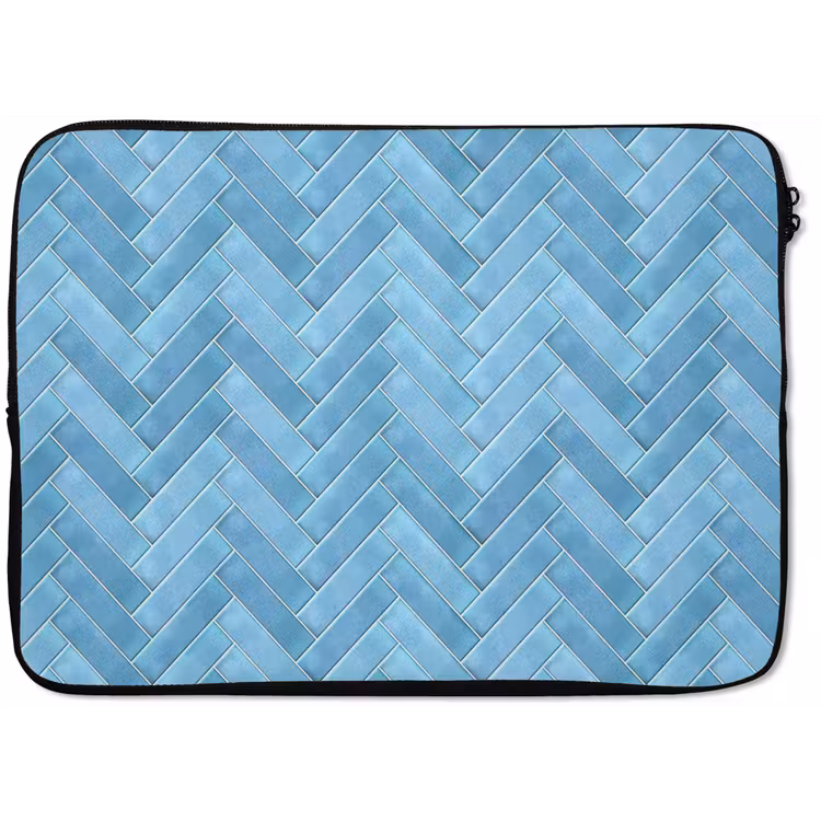 Visgraat - Wandtegel - Lichtblauw laptophoes neopreen klein 279 -zkaufland3dotto