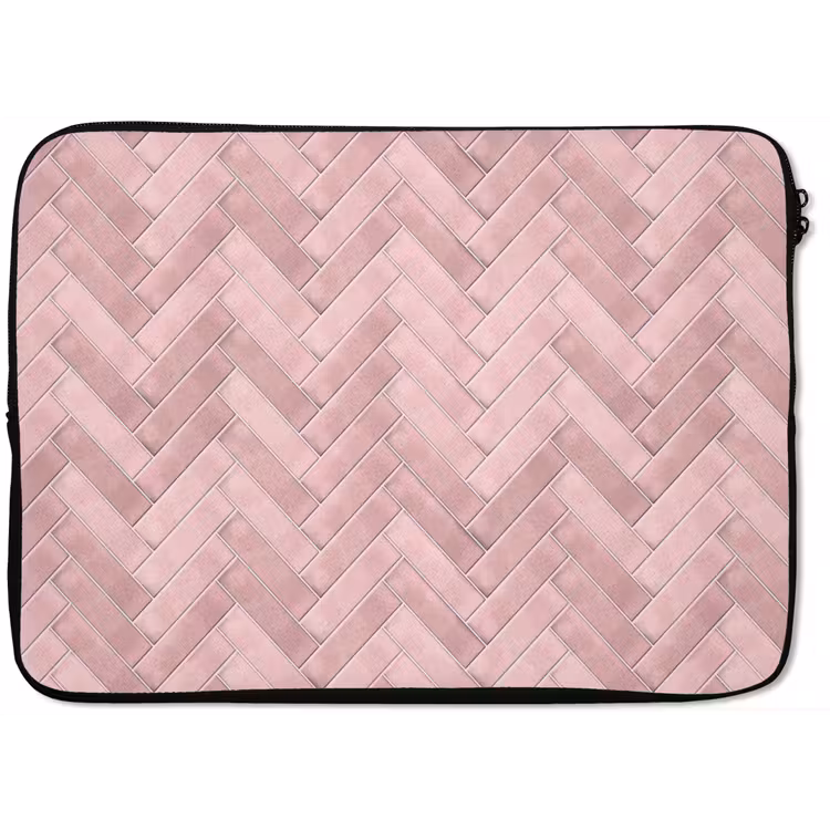 Visgraat - Wandtegel - Lichtroze laptophoes neopreen klein 279 -zkaufland3dotto