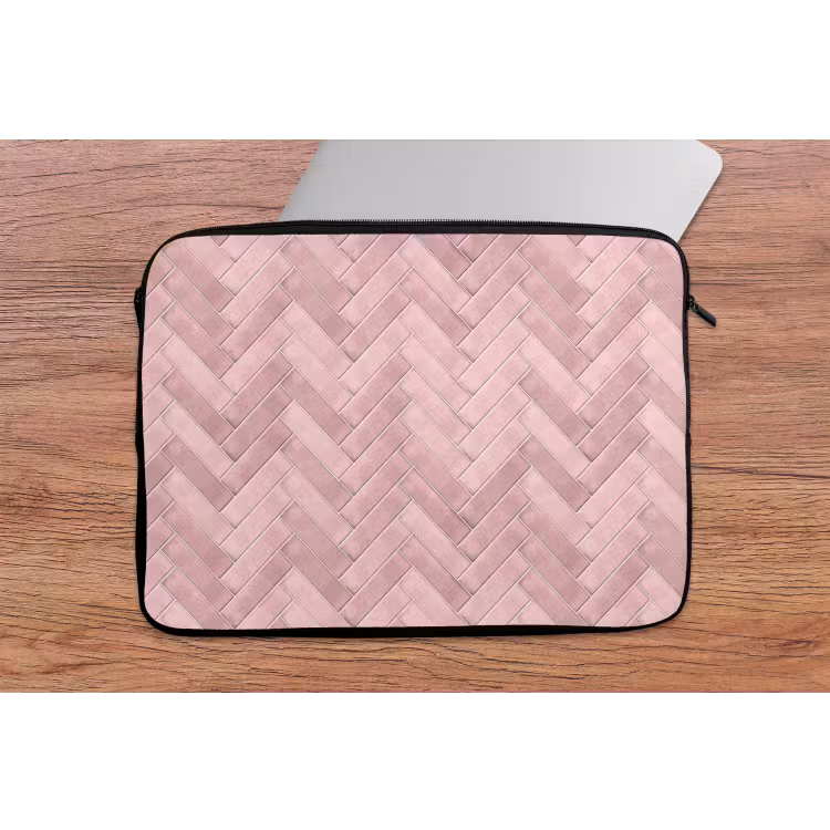 Visgraat - Wandtegel - Lichtroze laptophoes neopreen klein 279 -tafel