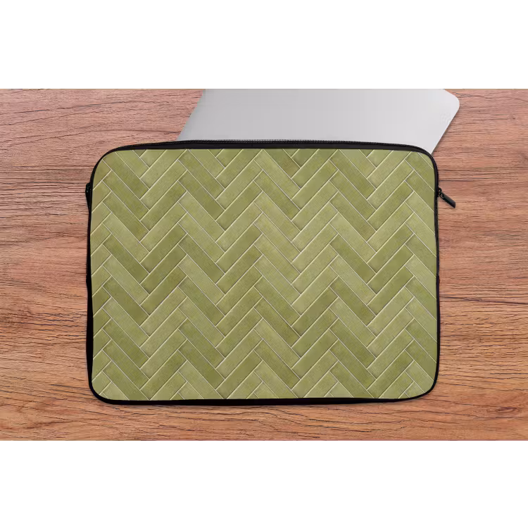 Visgraat - Wandtegel - Olijfgroen laptophoes neopreen klein 279 -tafel