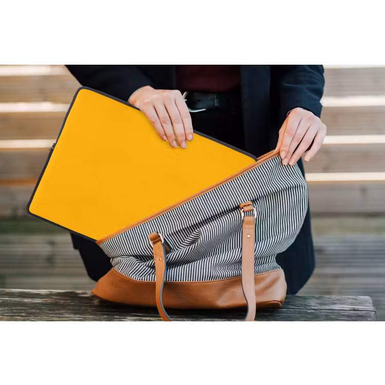 Vivid - Amber - Geel laptophoes neopreen klein 279 -tas