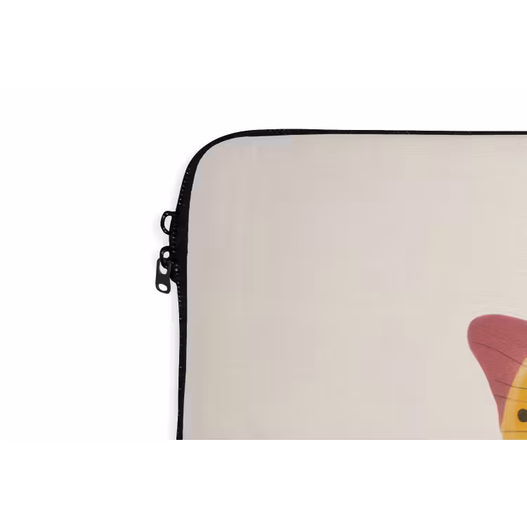 Vlinder - Illustratie - Roze laptophoes neopreen klein -detail