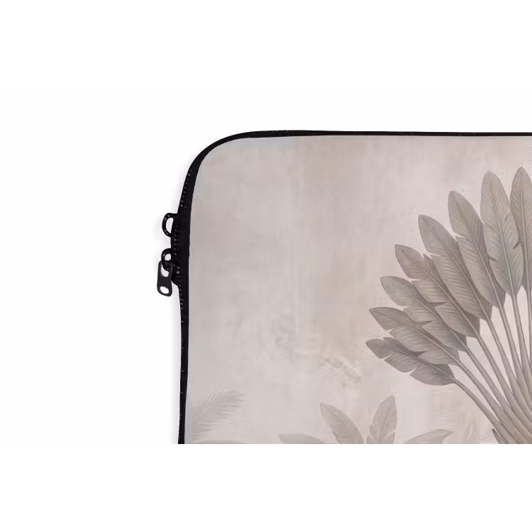 Vogel - Tropisch - Jungle - Natuur - Beige laptophoes neopreen klein -detail