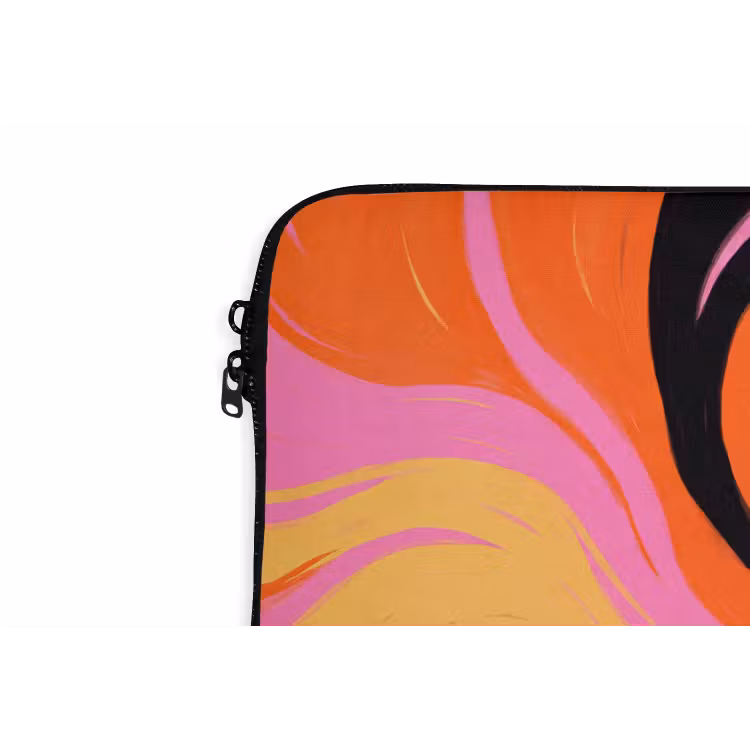 Vrouw - Zonnebril - Abstract - Kleurrijk laptophoes neopreen klein -detail