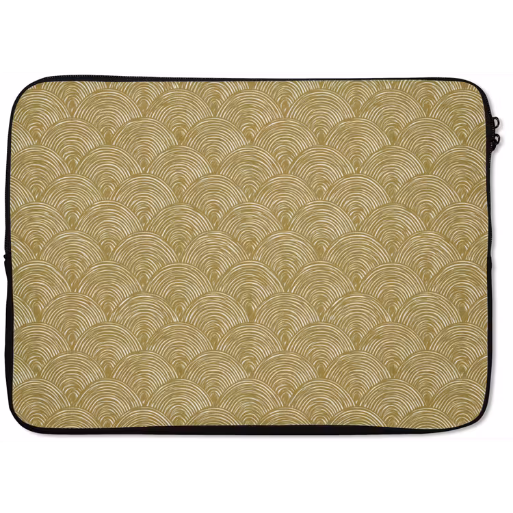 Waaier - Geometrisch - Groen laptophoes neopreen klein 279 -zkaufland3dotto