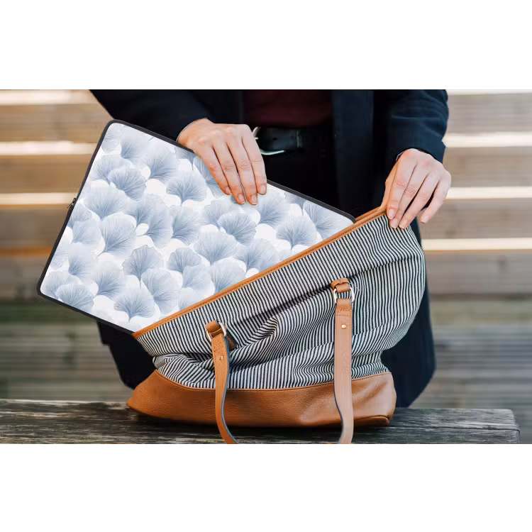 Waaier - Modern - Blauw laptophoes neopreen klein 279 -tas