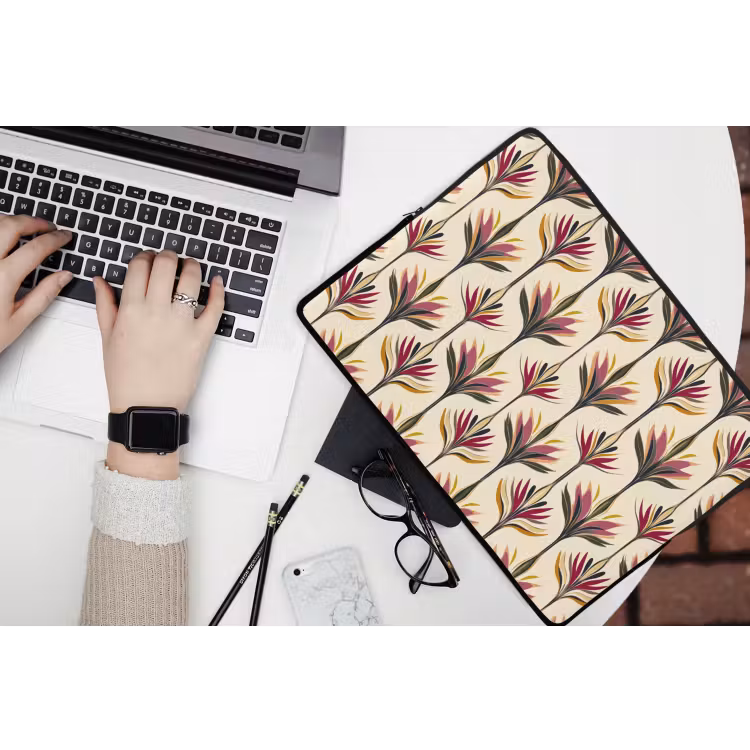 Waaier - Motief - Kleurrijk laptophoes neopreen klein 279 -bureau