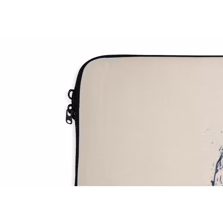Walvissen - Spetters - Cirkel - Donkerblauw laptophoes neopreen klein -detail