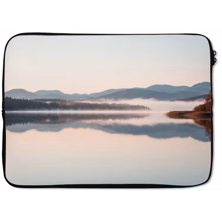 Water - Bomen - Mistlaag laptophoes neopreen klein -zkaufland3dotto