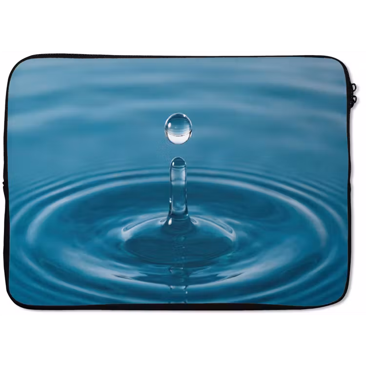 Waterdruppel - Water - Oppervlakte laptophoes neopreen klein -zkaufland3dotto