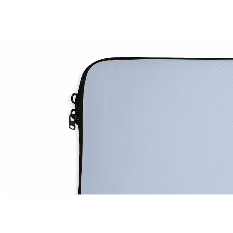Why not - Blauw - Licht blauw - Quote laptophoes neopreen klein -detail