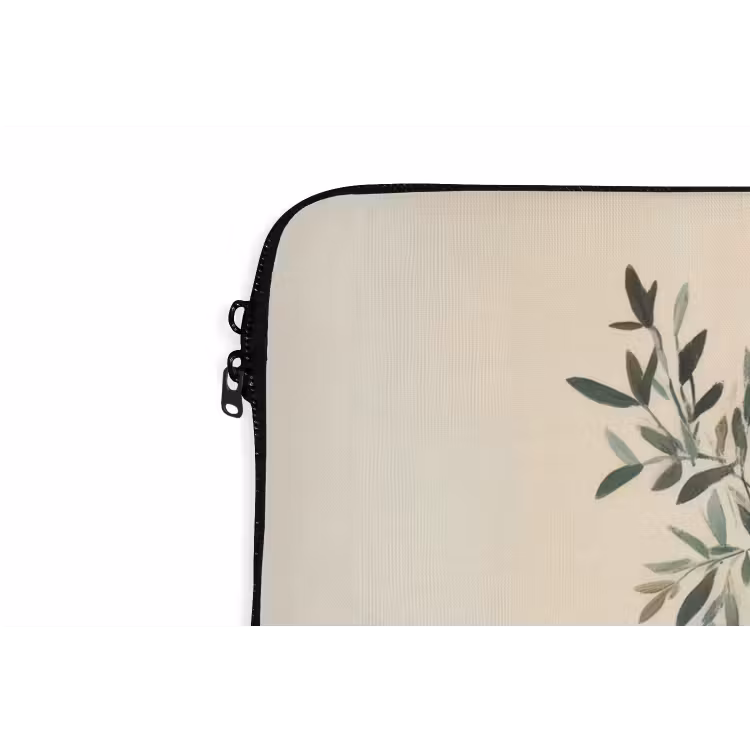 Wijnflessen - Takken - Sinaasappels laptophoes neopreen klein -detail